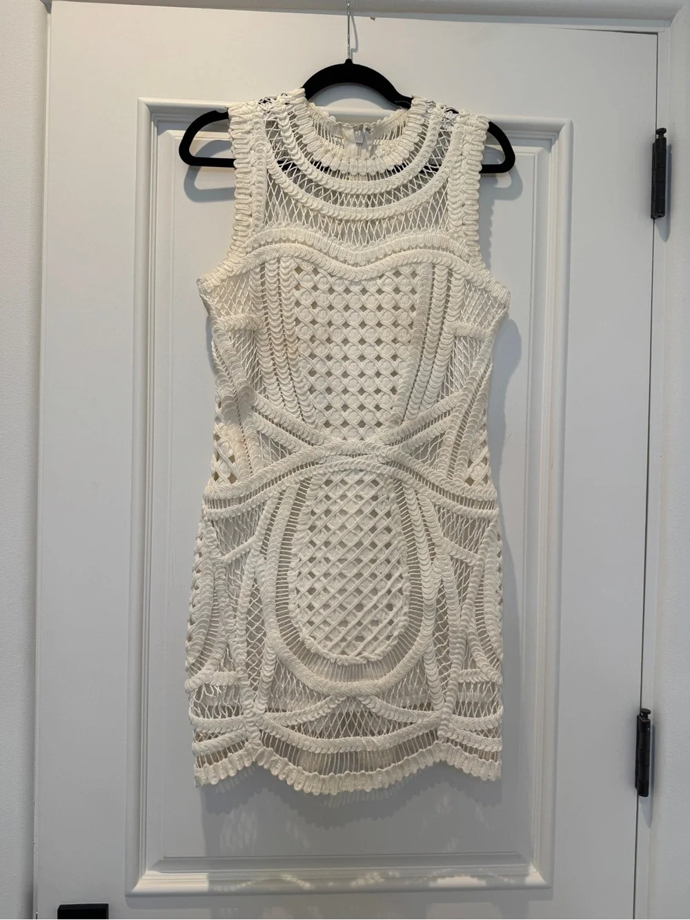 Jonathon Simkhai Coen White Crochet Mini Dress - Picture 3 of 10